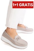 MOCASINI GRI PIELE NATURALA ASPN2208