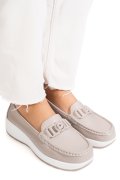 MOCASINI GRI PIELE NATURALA ASPN2208