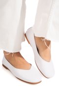BALERINI ALBI PIELE NATURALA ASPN9178