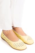 BALERINI GALBENI PIELE NATURALA ASPN806