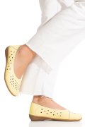 BALERINI GALBENI PIELE NATURALA ASPN806