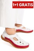 MOCASINI ROSII PIELE NATURALA ASPN2856