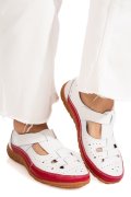 MOCASINI ROSII PIELE NATURALA ASPN2856