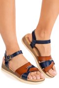 SANDALE ALBASTRE PIELE NATURALA OSPD928