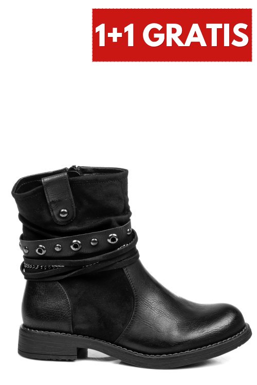 Ghete black suede 51130170
