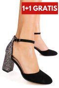 PANTOFI BLACK GLITTER 1SP678
