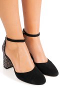 PANTOFI BLACK GLITTER 1SP678