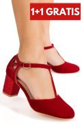 PANTOFI RED SUEDE 8SP629