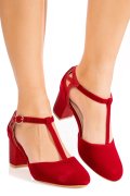 PANTOFI RED SUEDE 8SP629