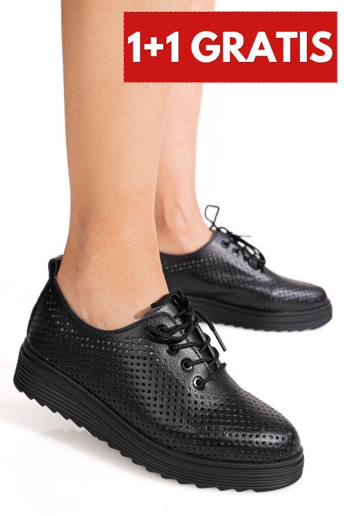 Pantofi sport negri piele naturala xsph3200