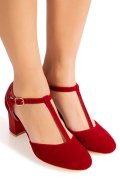 PANTOFI RED SUEDE LSPT21