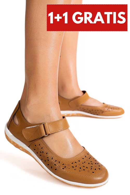 Pantofi camel piele naturala aspn2859