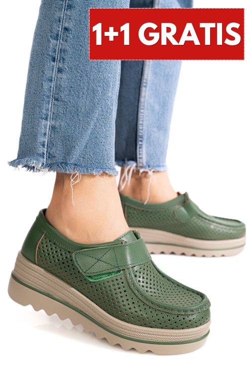 Mocasini green piele naturala 1sp151