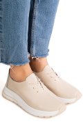 PANTOFI SPORT BEJ PIELE NATURALA TSP5931