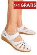PANTOFI ALBI PIELE NATURALA 5SPQ20