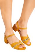 SANDALE YELLOW SUEDE OSPD816