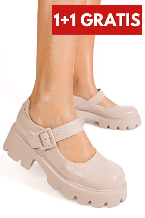 Pantofi nude shining lspu32