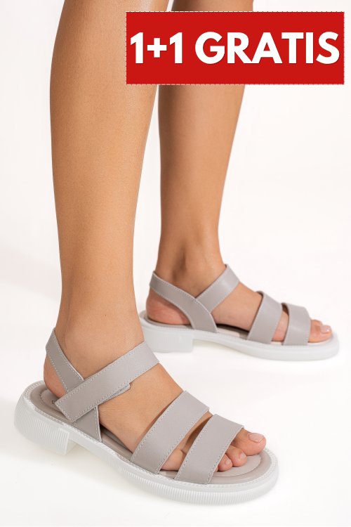 Sandale gri piele naturala tsp8003
