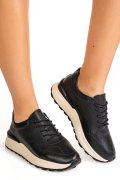 PANTOFI SPORT BLACK PIELE NATURALA ASPN368