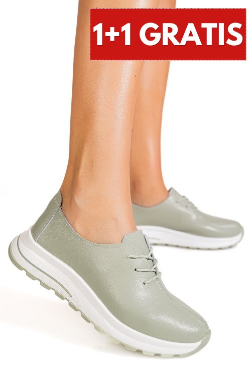 Pantofi sport olive piele naturala tsp5931