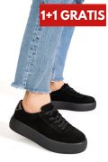 PANTOFI SPORT NEGRI PIELE NATURALA INTOARSA FSP001884