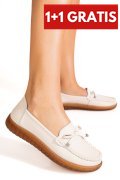 MOCASINI BEJ PIELE NATURALA 7SP2023