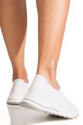 PANTOFI SPORT ALBI PIELE NATURALA TSP5931
