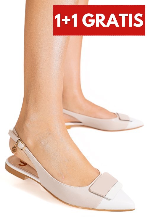 Balerini beige white gspd106