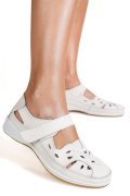 PANTOFI ALBI PIELE NATURALA 5SPQ21