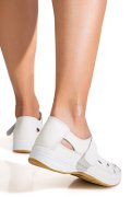 PANTOFI ALBI PIELE NATURALA 5SPQ21
