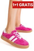 PANTOFI SPORT FUCHSIA PIELE NATURALA INTOARSA FSP002501