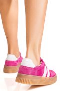 PANTOFI SPORT FUCHSIA PIELE NATURALA INTOARSA FSP002501