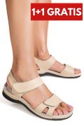 SANDALE BEJ  PIELE NATURALA 5SPQ22