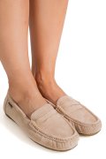 MOCASINI BEJ PIELE NATURALA INTOARSA G10-A01-1