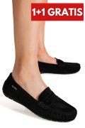 MOCASINI NEGRI PIELE NATURALA INTOARSA G10-A01-1