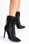 BOTINE NEGRU SATIN XBSJZ2202