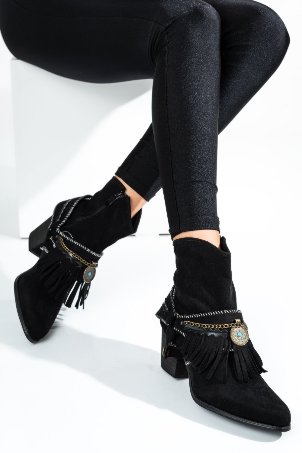 BOTINE NEGRE YBSZ2167 - Superpantofi