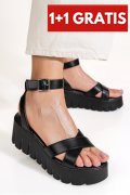 SANDALE BLACK QSPT115