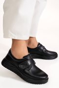 PANTOFI SPORT NEGRI PIELE NATURALA T6086
