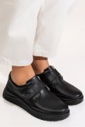 PANTOFI SPORT NEGRI PIELE NATURALA T6086