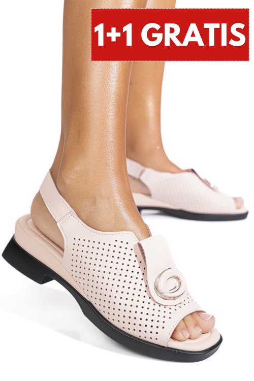 Sandale roz piele naturala 8pc8631-1