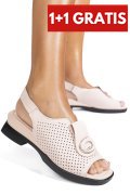 SANDALE ROZ PIELE NATURALA 8PC8631-1