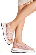 SANDALE ROZ PIELE NATURALA TPC6034