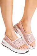 SANDALE ROZ PIELE NATURALA TPC6034