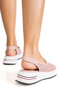 SANDALE ROZ PIELE NATURALA TPC6034