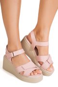 SANDALE ROZ PIELE NATURALA TPC8040