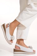 SANDALE ALBE PIELE NATURALA GPCI003