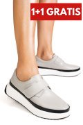 PANTOFI SPORT GRI PIELE NATURALA T6086