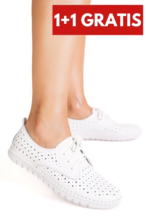 Pantofi sport white piele naturala 6sp05