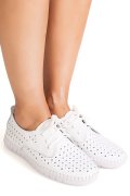 PANTOFI SPORT WHITE PIELE NATURALA 6SP05